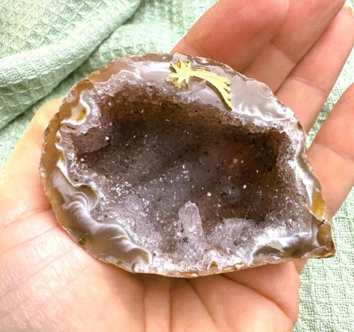 Achat Geode mit Kristallkammer 2 Seelenbewusst